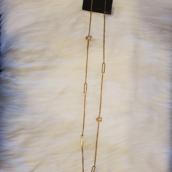 NWT COACH PAVE SIGNATURE LONG NECKLACE - Picture 9 of 12